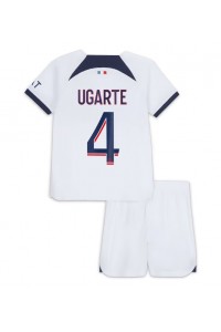 Fotbalové Dres Paris Saint-Germain Manuel Ugarte #4 Dětské Venkovní Oblečení 2023-24 Krátký Rukáv (+ trenýrky)